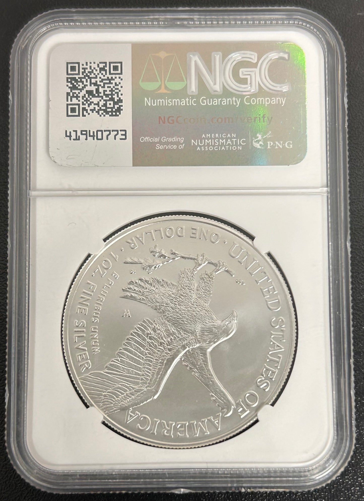 2025-W Silver Eagle Burnished MS70 Signed by Michael Gaudioso
