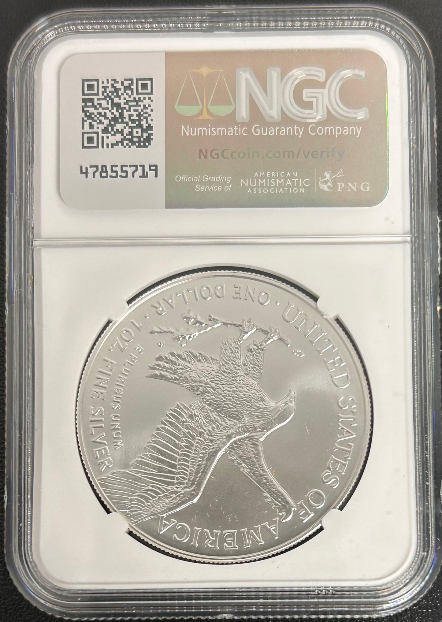 2025-P Silver Eagle W/Privy Mark MS70 1/50,000 release Signed by Michael Gaudioso